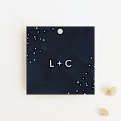 "Celestial" - Wedding Favor Tags in Night Sky by Carly Reed Walker - Front