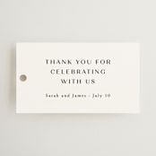 "Arguello" - Wedding Favor Tags in Diamond by Annie Shapiro - Front