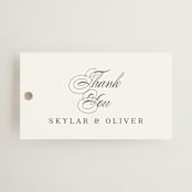 "Bianca" - Wedding Favor Tags in Sugar by Jessica Williams - Front