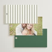 "Mountain Ridge" - Wedding Favor Tags in Pine by Amy Kross - Back of Card Options