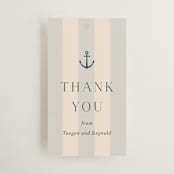 "nautical nuptials" - Wedding Favor Tags in Sea Breeze by Rebecca Durflinger - Front