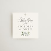 "Wistful" - Wedding Favor Tags in Mist by Everett Paper Goods - Front