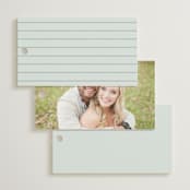 "Merryvale" - Wedding Favor Tags in Sky by Kelly Schmidt - Back of Card Options