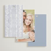 "Vintage Sketched" - Wedding Favor Tags in Wisteria by Jenna Holcomb - Back of Card Options