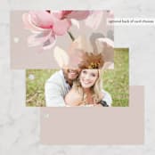 "Chalk Floral" - Wedding Favor Tags in Dove by Olivia Kanaley Inman - Back of Card Options