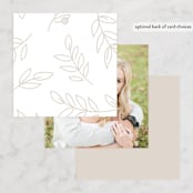 "leafy wreath" - Wedding Favor Tags in Taupe by Ghazal Ali - Back of Card Options