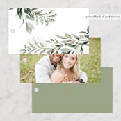 "More Than Words" - Wedding Favor Tags in Bridal White by Design Lotus - Back of Card Options