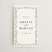 "Monogramed Arch" - Wedding Favor Tags in Mojito by Susan Moyal - Front
