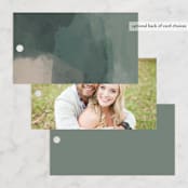 "Verdant" - Wedding Favor Tags in Moss by Nicoletta Savod - Back of Card Options