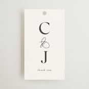 "CELINE" - Wedding Favor Tags in Opal by Melanie Kosuge - Front