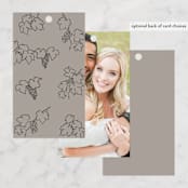 "Wine Label" - Wedding Favor Tags in Stone by Owl and Toad - Back of Card Options