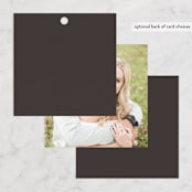 "Film" - Wedding Favor Tags in Coffee by JoAnn Jinks - Back of Card Options