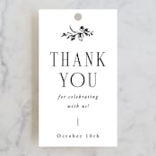 "Quintessential" - Wedding Favor Tags in Cotton by Everett Paper Goods - Front