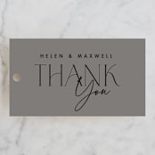 "The Ultimate After Party" - Wedding Favor Tags in Fog by Becky Nimoy - Front