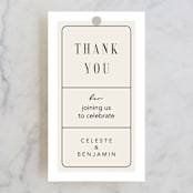 "Everlasting" - Wedding Favor Tags in Cotton by FRANI - Front