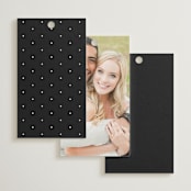 "Simply Classic" - Wedding Favor Tags in Ebony by Laura Hamm - Back of Card Options
