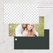 "Minimalist Photo" - Wedding Favor Tags in Ivory by Nicole Walsh - Back of Card Options