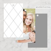 "Brushy frame" - Wedding Favor Tags in Opal by Stacey Meacham - Back of Card Options