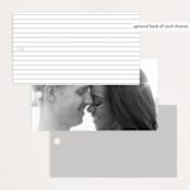 "Art Deco Border" - Wedding Favor Tags in Crystal by Hooray Creative - Back of Card Options