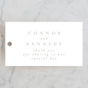 "the mill park" - Wedding Favor Tags in Opal by Phrosné Barwood - Front