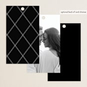 "Brushy frame" - Wedding Favor Tags in Midnight by Stacey Meacham - Back of Card Options