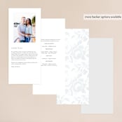 "Beloved" - Gloss-Press® Wedding Programs in Graphite by Design Lotus - Back of Card Options