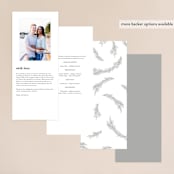 "Little Wreath" - Gloss-Press® Wedding Programs in Pearl by Phrosné Barwood - Back of Card Options