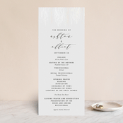"Sparkle + Shine" - Gloss-Press® Wedding Programs in Snow by Kristie Kern - Front