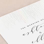 "Sparkle + Shine" - Gloss-Press® Wedding Programs in Snow by Kristie Kern - Detail