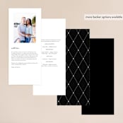 "Lasting love" - Gloss-Press® Wedding Programs in Moonstone by Stacey Meacham - Back of Card Options