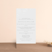 "Botanical Filigree" - Gloss-Press® Wedding Programs in Ivory by Phrosné Barwood - Front