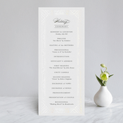 "Opulent Border" - Gloss-Press® Wedding Programs in Stone by Hooray Creative - Front