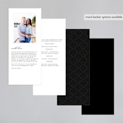 "Opulent Border" - Gloss-Press® Wedding Programs in Stone by Hooray Creative - Back of Card Options