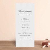 "Promise" - Gloss-Press® Wedding Programs in Snow by Design Lotus - Front