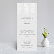 "Sketched Bouquet" - Gloss-Press® Wedding Programs in Ivory by Phrosné Barwood - Front