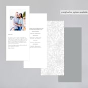 "Sketched Bouquet" - Gloss-Press® Wedding Programs in Ivory by Phrosné Barwood - Back of Card Options