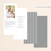 "Refined style" - Gloss-Press® Wedding Programs in Pearl by Stacey Meacham - Back of Card Options