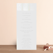 "the mill park" - Gloss-Press® Wedding Programs in Opal by Phrosné Barwood - Front