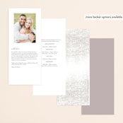 "the mill park" - Gloss-Press® Wedding Programs in Opal by Phrosné Barwood - Back of Card Options
