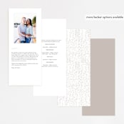 "Starry Sky" - Gloss-Press® Wedding Programs in Iridescent by Phrosné Barwood - Back of Card Options