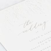 "Starry Sky" - Gloss-Press® Wedding Programs in Iridescent by Phrosné Barwood - Detail