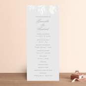 "Idyllic" - Gloss-Press® Wedding Programs in The Pearl by Design Lotus - Front