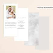 "Chic Wreath" - Gloss-Press® Wedding Programs in Cloud by Kelly Schmidt - Back of Card Options