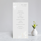 "Halcyon" - Gloss-Press® Wedding Programs in Snow by Leah Bisch - Front