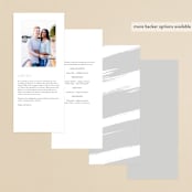 "Halcyon" - Gloss-Press® Wedding Programs in Snow by Leah Bisch - Back of Card Options