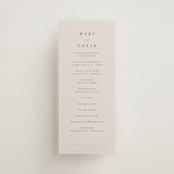 "Kumamoto" - Gloss-Press® Wedding Programs in Pearl by Ani Somi - Front
