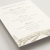 "Vineyard" - Wedding Weekend Itinerary Cards in Champagne by Sarah Brown - Detail