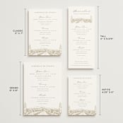 "Vineyard" - Wedding Weekend Itinerary Cards in Champagne by Sarah Brown - Formats Available