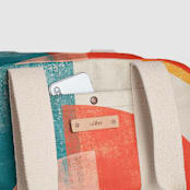 "Abstract Sunset" - Weekender in Twilight by Michelle Taylor - Fabric Detail