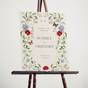 "Wild meadow" - Welcome Signs in Chiffon by Sarah Knight - In Use